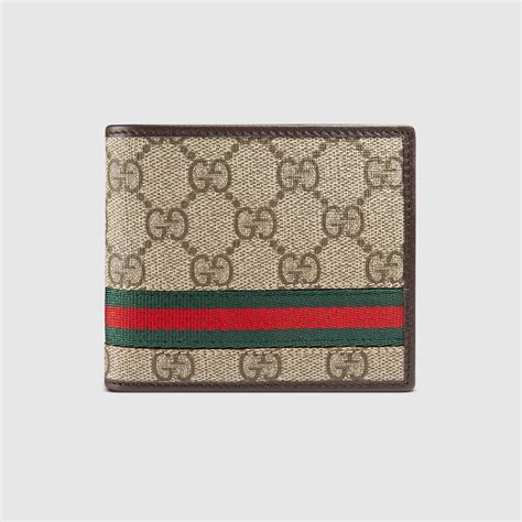 cream gucci bifold wallet womens|gucci bifold wallet men.